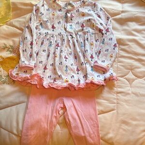 Pink Kids Outfit with Fun Nutcracker Print